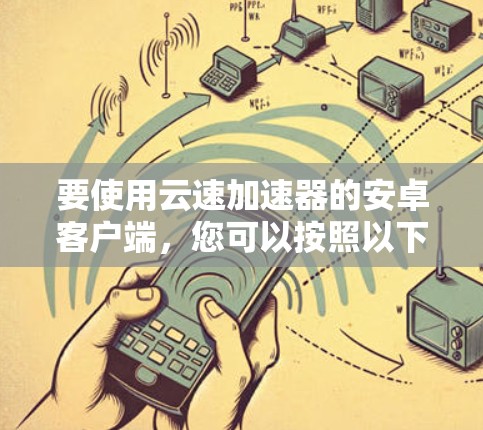 要使用云速加速器的安卓客户端，您可以按照以下步骤操作