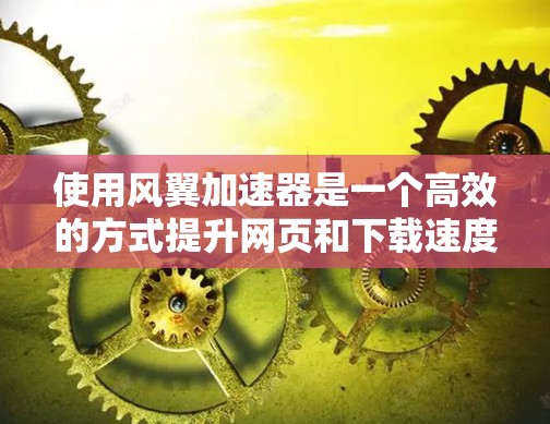 使用风翼加速器是一个高效的方式提升网页和下载速度。以下是详细的步骤和建议