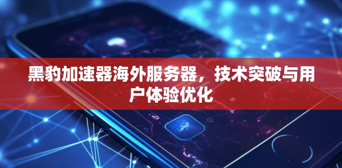黑豹加速器海外服务器,技术突破与用户体验优化