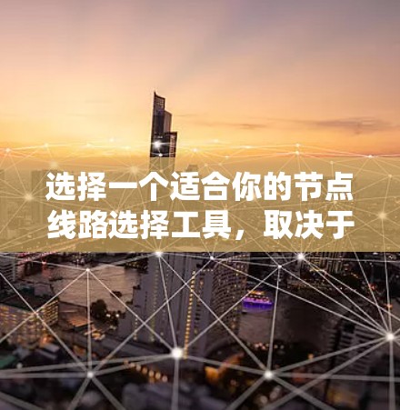 选择一个适合你的节点线路选择工具,取决于你的需求、技术背景和预算。以下是一个综合考虑后的推荐