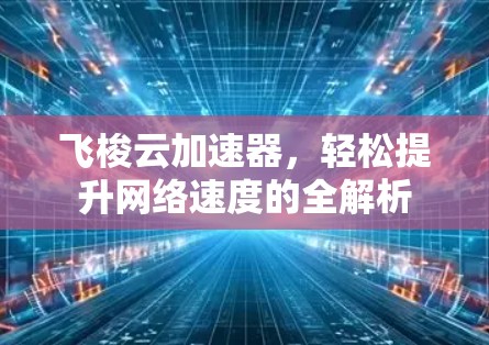飞梭云加速器，轻松提升网络速度的全解析