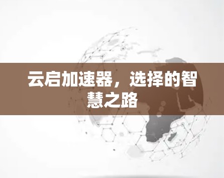 云启加速器，选择的智慧之路