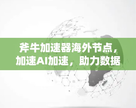 斧牛加速器海外节点,加速AI加速,助力数据流