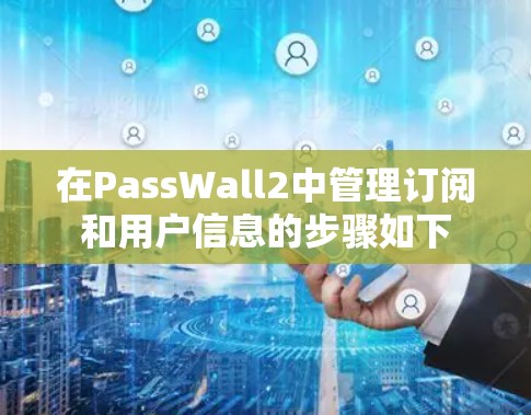在PassWall2中管理订阅和用户信息的步骤如下