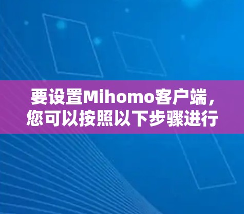 要设置Mihomo客户端，您可以按照以下步骤进行操作